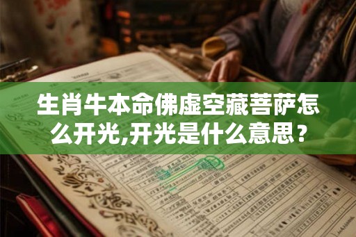 生肖牛本命佛虚空藏菩萨怎么开光,开光是什么意思？
