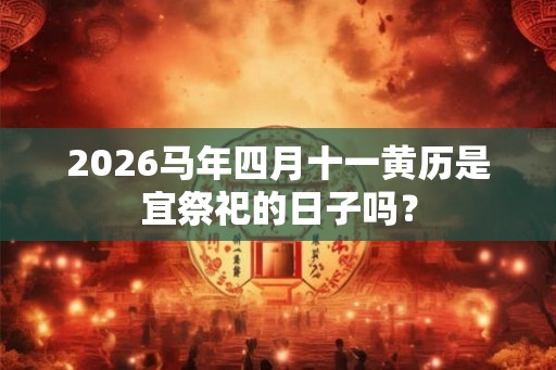 2026马年四月十一黄历是宜祭祀的日子吗？