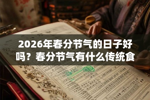 2026年春分节气的日子好吗？春分节气有什么传统食物？