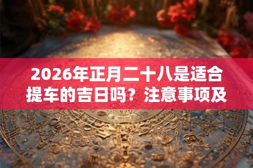 2026年正月二十八是适合提车的吉日吗？注意事项及讲究