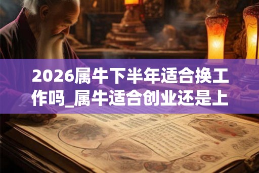 2026属牛下半年适合换工作吗_属牛适合创业还是上班