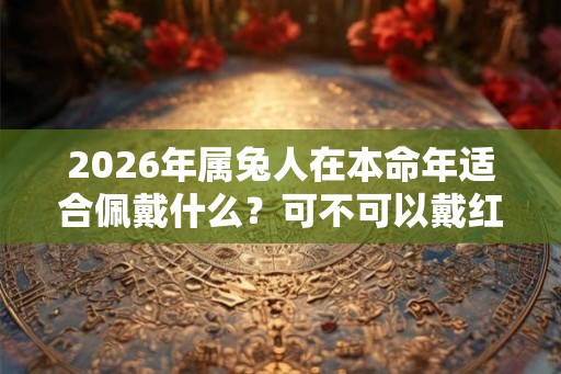 2026年属兔人在本命年适合佩戴什么？可不可以戴红绳？