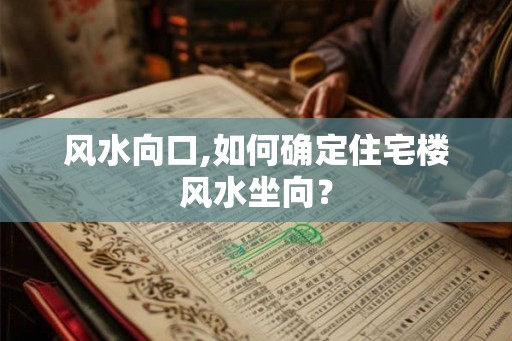 风水向口,如何确定住宅楼风水坐向？