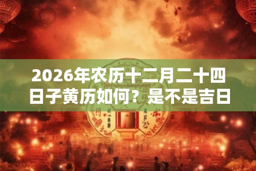2026年农历十二月二十四日子黄历如何？是不是吉日？