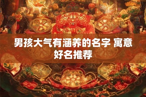 男孩大气有涵养的名字 寓意好名推荐