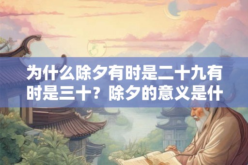 为什么除夕有时是二十九有时是三十？除夕的意义是什么？