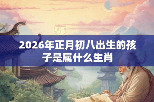 2026年正月初八出生的孩子是属什么生肖