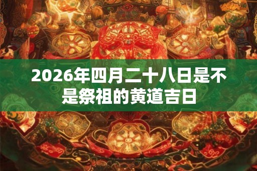 2026年四月二十八日是不是祭祖的黄道吉日