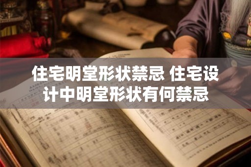 住宅明堂形状禁忌 住宅设计中明堂形状有何禁忌 住宅明堂形状禁忌 住宅设计中明堂形状有何禁忌