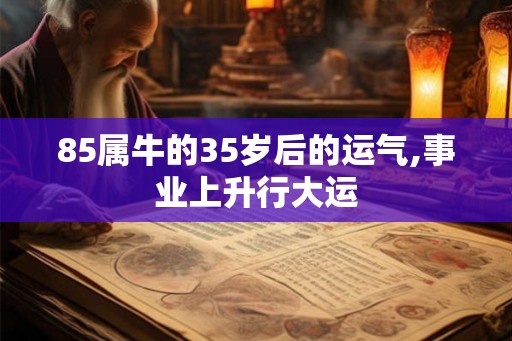 85属牛的35岁后的运气,事业上升行大运