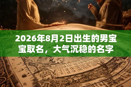 2026年8月2日出生的男宝宝取名，大气沉稳的名字