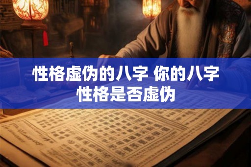 性格虚伪的八字 你的八字性格是否虚伪