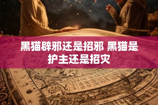 黑猫辟邪还是招邪 黑猫是护主还是招灾