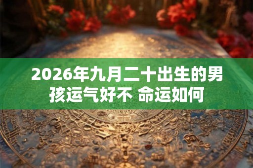 2026年九月二十出生的男孩运气好不 命运如何