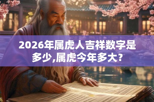 2026年属虎人吉祥数字是多少,属虎今年多大？