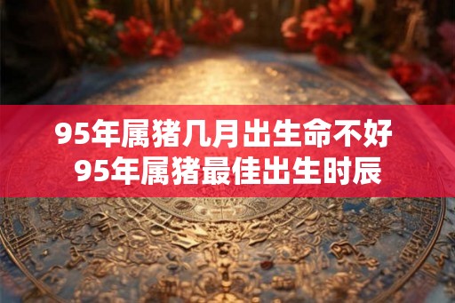 95年属猪几月出生命不好 95年属猪最佳出生时辰