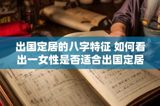 出国定居的八字特征 如何看出一女性是否适合出国定居