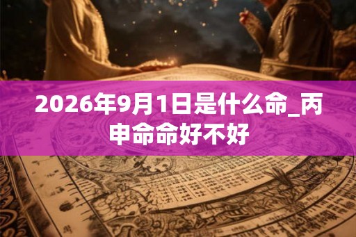 2026年9月1日是什么命_丙申命命好不好