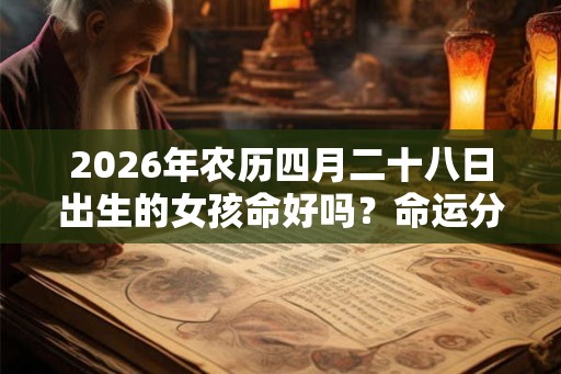 2026年农历四月二十八日出生的女孩命好吗？命运分析大全