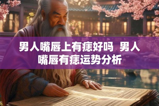男人嘴唇上有痣好吗  男人嘴唇有痣运势分析