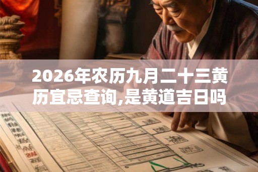 2026年农历九月二十三黄历宜忌查询,是黄道吉日吗？