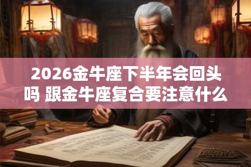 2026金牛座下半年会回头吗 跟金牛座复合要注意什么