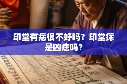 印堂有痣很不好吗？印堂痣是凶痣吗？