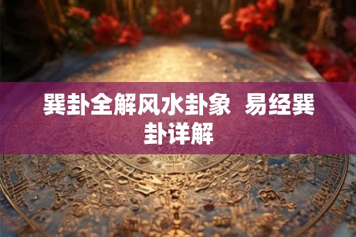 巽卦全解风水卦象  易经巽卦详解