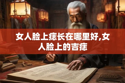 女人脸上痣长在哪里好,女人脸上的吉痣