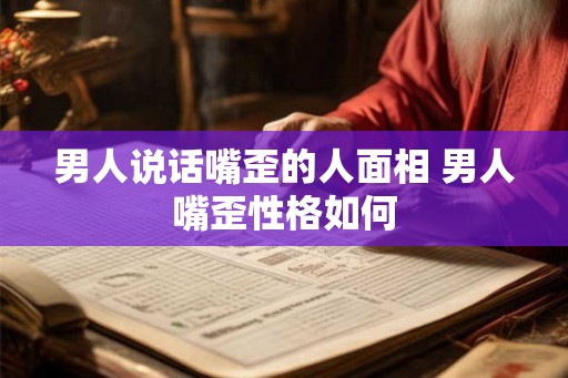 男人说话嘴歪的人面相 男人嘴歪性格如何