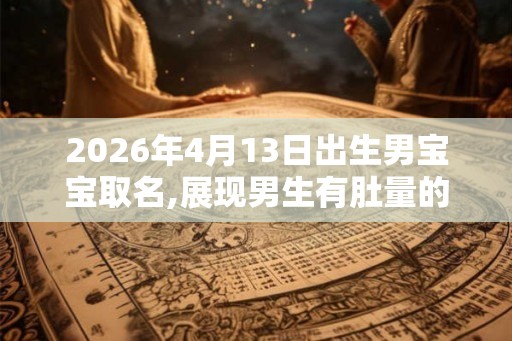 2026年4月13日出生男宝宝取名,展现男生有肚量的名字