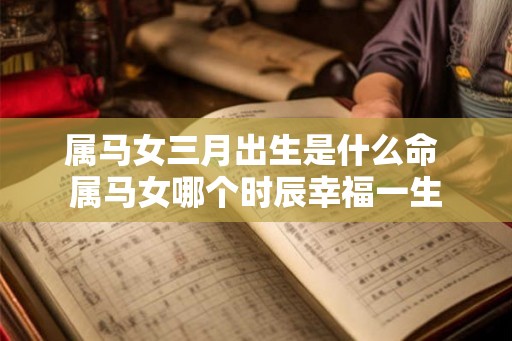 属马女三月出生是什么命 属马女哪个时辰幸福一生