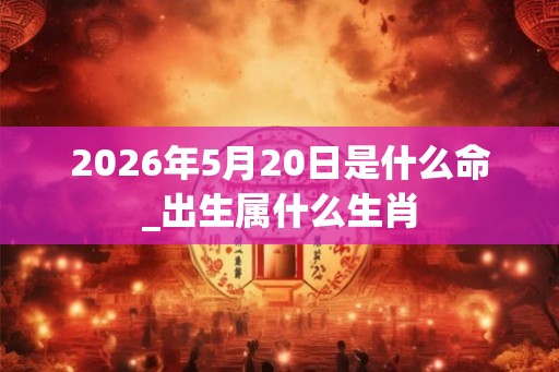 2026年5月20日是什么命_出生属什么生肖 2026年5月20日是什么命_出生属什么生肖