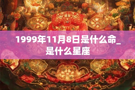 1999年11月8日是什么命_是什么星座