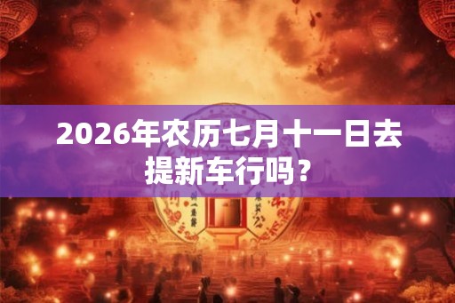 2026年农历七月十一日去提新车行吗？