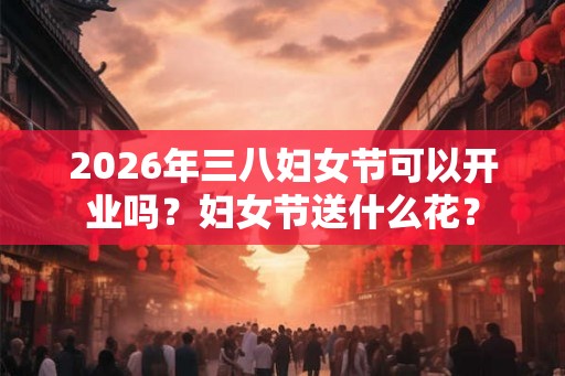 2026年三八妇女节可以开业吗？妇女节送什么花？