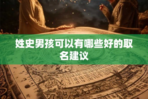 姓史男孩可以有哪些好的取名建议