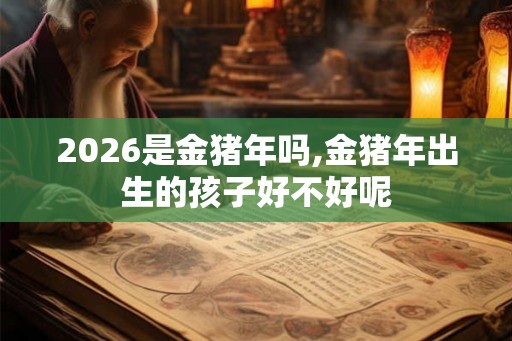 2026是金猪年吗,金猪年出生的孩子好不好呢
