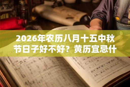 2026年农历八月十五中秋节日子好不好？黄历宜忌什么？
