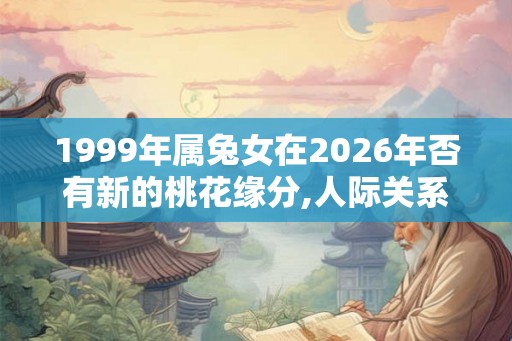 1999年属兔女在2026年否有新的桃花缘分,人际关系融洽遇良人