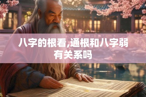 八字的根看,通根和八字弱有关系吗 八字的根看,通根和八字弱有关系吗