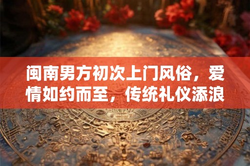 闽南男方初次上门风俗，爱情如约而至，传统礼仪添浪漫