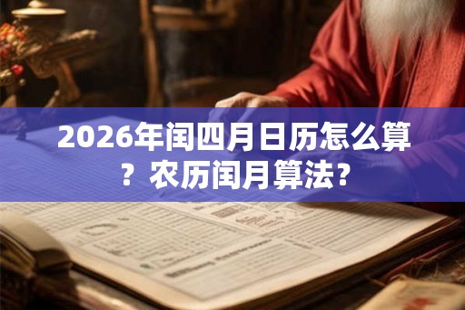 2026年闰四月日历怎么算？农历闰月算法？