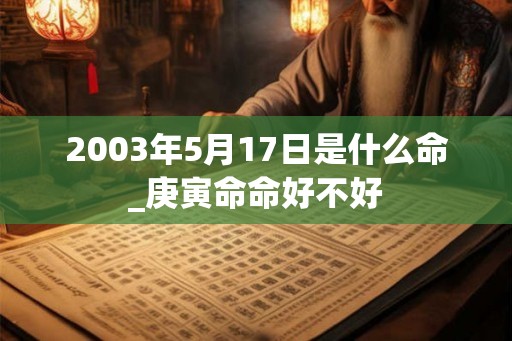 2003年5月17日是什么命_庚寅命命好不好