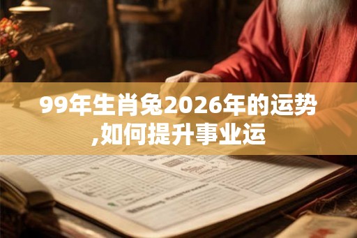 99年生肖兔2026年的运势,如何提升事业运