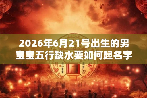 2026年6月21号出生的男宝宝五行缺水要如何起名字