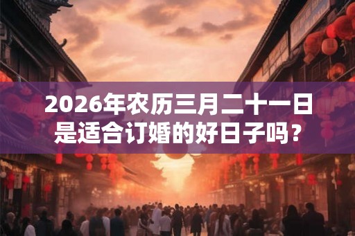 2026年农历三月二十一日是适合订婚的好日子吗？