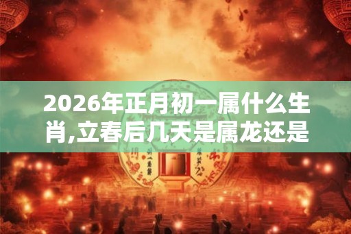 2026年正月初一属什么生肖,立春后几天是属龙还是属兔