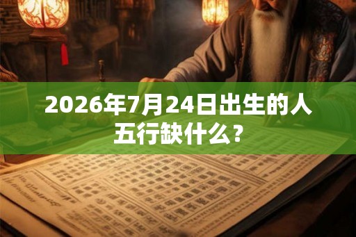 2026年7月24日出生的人五行缺什么？