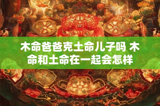 木命爸爸克土命儿子吗 木命和土命在一起会怎样